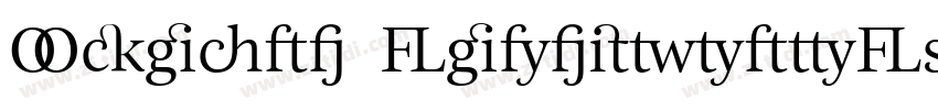 Olivea LigaturesFont字体转换